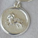 Aries round pendant
