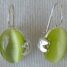 Green peridot earrings