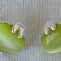 Green peridot earrings