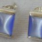 Mini light blue earrings