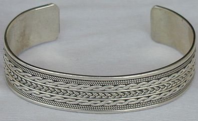 Ariel-LH silver bangle-unisex