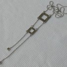 Silver ladder necklace