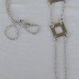 Silver ladder necklace
