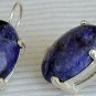 Lapis oval earrings