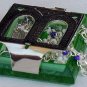 Olive green mini Rosary box