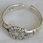 silver flower toe ring
