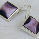 Purple square-2 earrings Purple square-2 earrings
