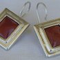 Blood stones earring-D