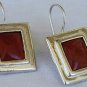 Blood stones earring-D