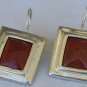 Blood stones earring-D