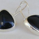 Black hearts earrings