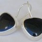 Black hearts earrings