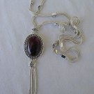 Red long necklace