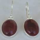 Red agate oval earrings Red agate oval earrings