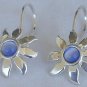 Mini blue sun earrings