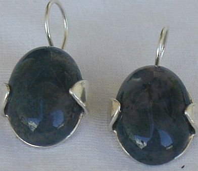 Malaysian oval earrings