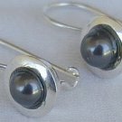 Gray pearls earrings