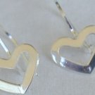 Mini open hearts earrings