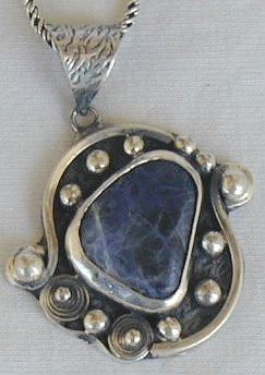 Lapis-raw pendant-P62
