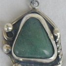 Green agate pendant-PL1