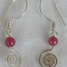 Silver Greek  earrings-A