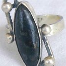 Black glass ring