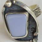 Quartz silver ring