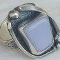 Quartz silver ring