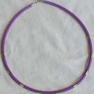 Purple caucciu necklace