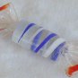 Blue white orange candy miniature