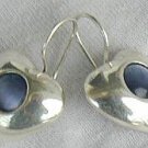 gray -blue hearts earrings