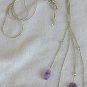Purple quartz necklace