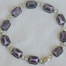 Purple square bracelet
