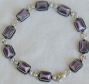 Purple square bracelet