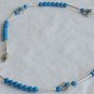 Turquoise flowers necklace