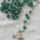 Dark green rosary