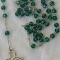 Dark green rosary
