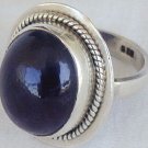Dark purple glass ring