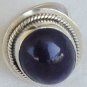 Dark purple glass ring