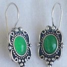 Small green earrings