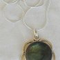 Greenish glass pendant