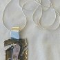 Pink glass pendant