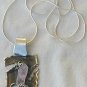 Pink glass pendant