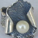 White pearl handmade ring-PL2