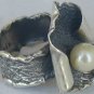 White pearl handmade ring-PL2