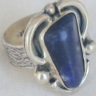 Blue ring handmade-LAP11
