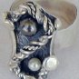 Black and white pearls ring-SR42