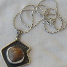 Brown hand made pendant-P14
