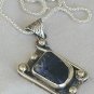 Lapis raw pendant-PLS