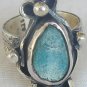 Pressed Eilat stone ring-SR113